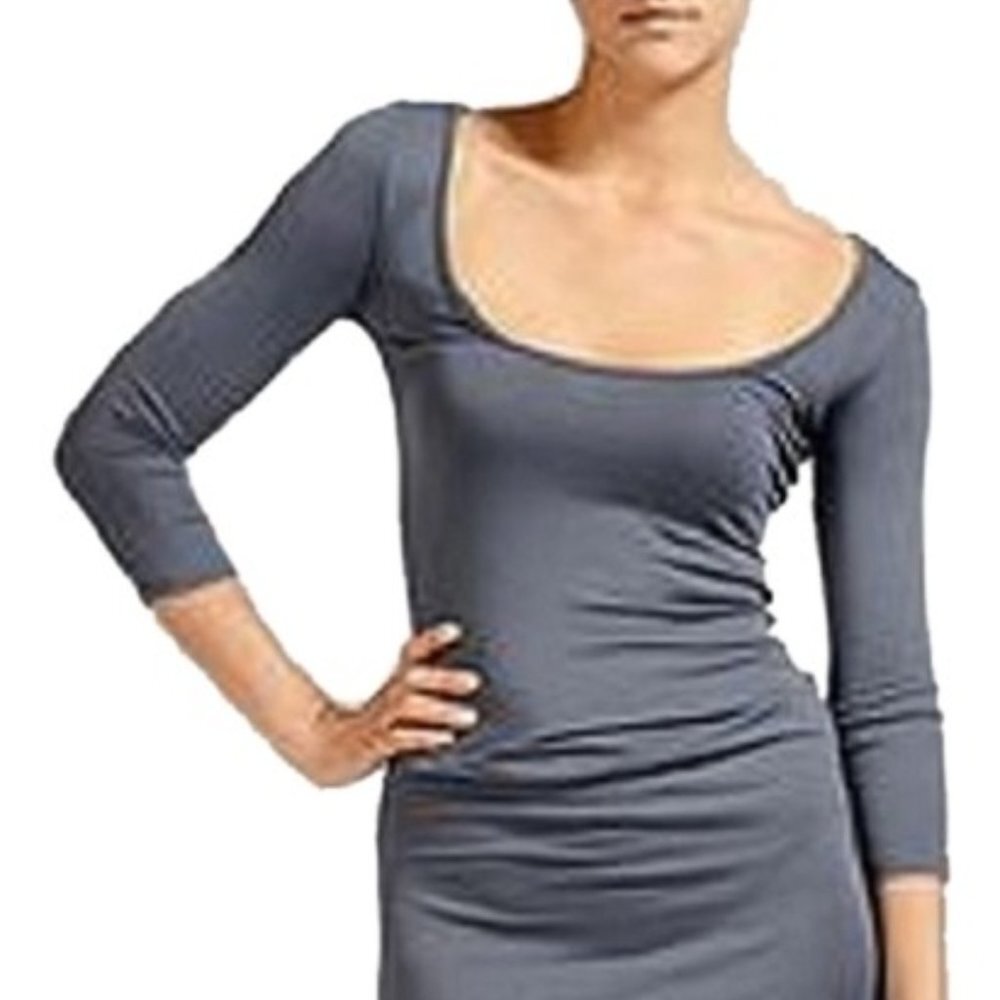 Rachel Pally Gray 3/4 Sleeve Amelie dress S NEW